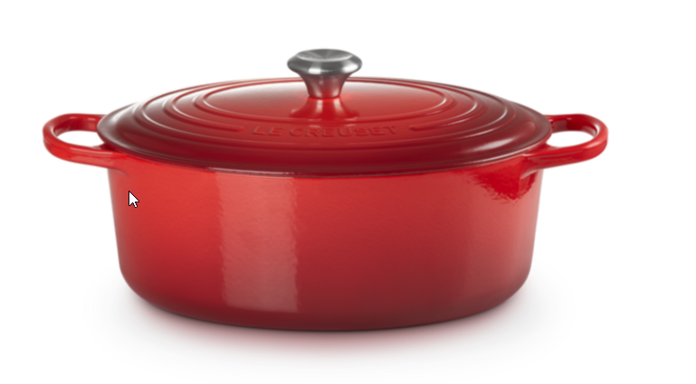 Le Creuset Cocotte ovale 33cm/7,5L- Rouge cerise